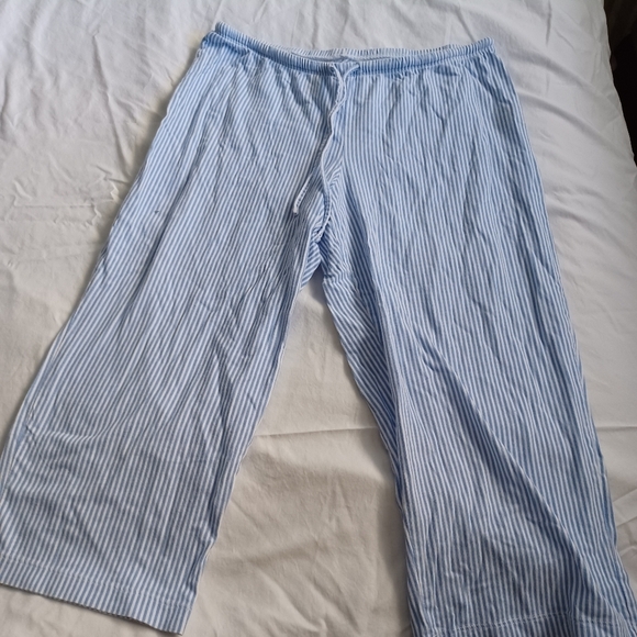 Ralph Lauren Blue White Striped 100% Cotton Kids/Youth Pajama Set Sz S Heritage - Picture 7 of 11